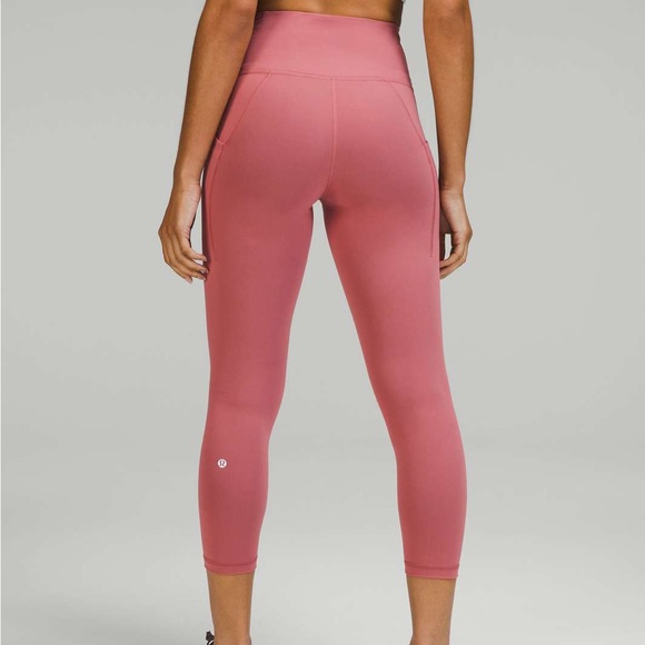 Lululemon Brier Rose Wunder Train HR Crop 23” - Picture 2 of 6